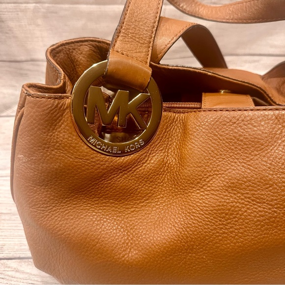 MICHEAL Michael Kors Fulton Tote pebbled leather purse *READ* - Picture 2 of 15